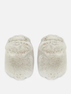 Faux Fur Fleece Lined Slippers