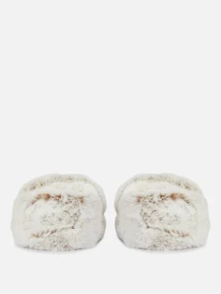 Faux Fur Fleece Lined Slippers