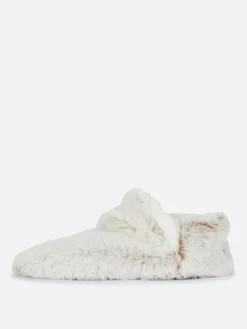 Faux Fur Fleece Lined Slippers