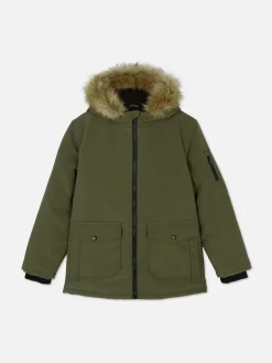 Faux Fur Hood Parka