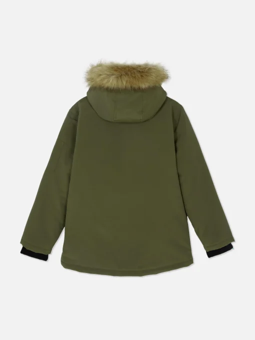 Faux Fur Hood Parka