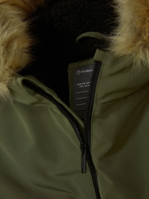 Faux Fur Hood Parka