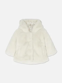 Faux Fur Hooded Jacket