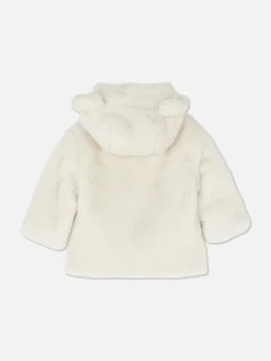 Faux Fur Hooded Jacket