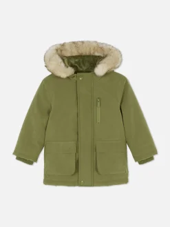 Faux Fur Hooded Parka