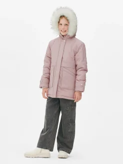Faux Fur Hooded Parka