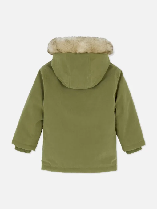 Faux Fur Hooded Parka