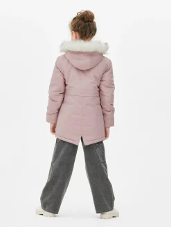 Faux Fur Hooded Parka