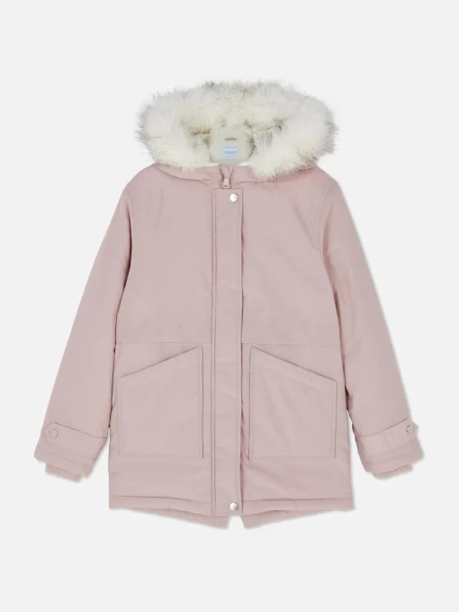 Faux Fur Hooded Parka