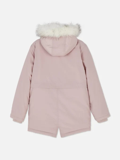 Faux Fur Hooded Parka