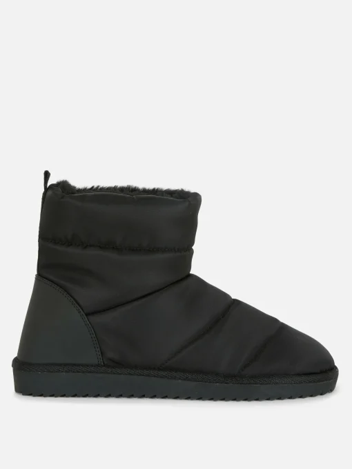 Faux Fur Lined Ankle Boots
