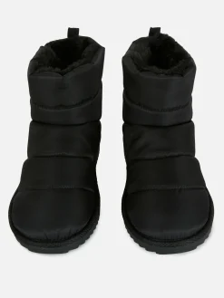 Faux Fur Lined Ankle Boots