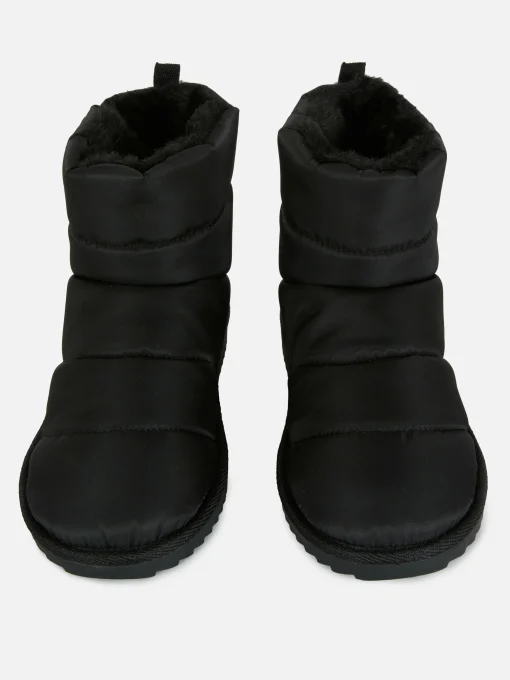 Faux Fur Lined Ankle Boots