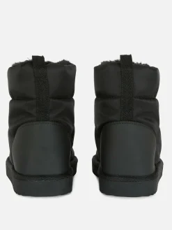 Faux Fur Lined Ankle Boots