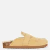Faux Fur Lined Loafer Slippers