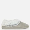 Faux Fur Lined Moccasin Slippers