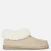 Faux Fur Lined Moccasin Slippers
