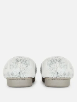 Faux Fur Lined Moccasin Slippers