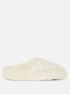 Faux Fur Mule Slippers