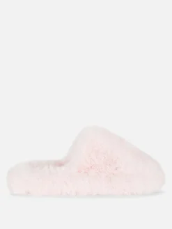 Faux Fur Mule Slippers