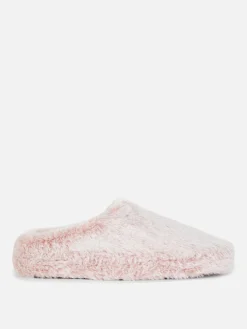 Faux Fur Mule Slippers