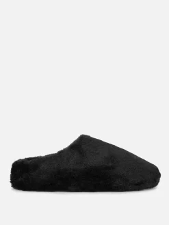 Faux Fur Mule Slippers