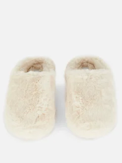 Faux Fur Mule Slippers
