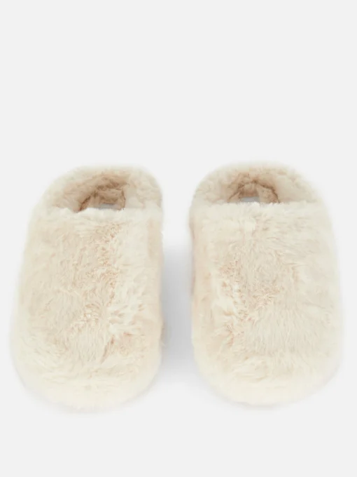 Faux Fur Mule Slippers