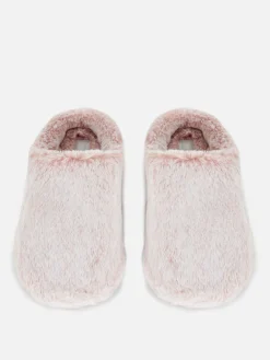 Faux Fur Mule Slippers