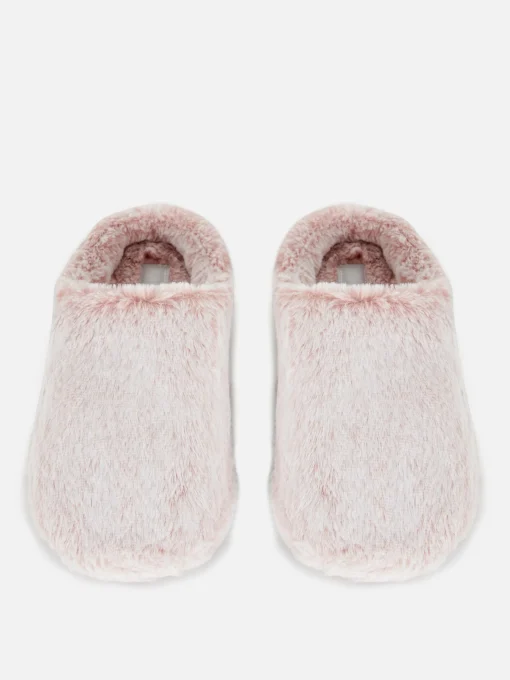 Faux Fur Mule Slippers
