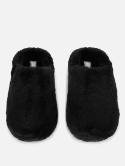 Faux Fur Mule Slippers