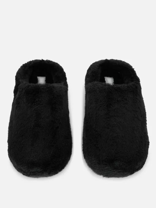 Faux Fur Mule Slippers