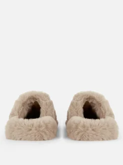 Faux Fur Mule Slippers