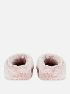 Faux Fur Mule Slippers