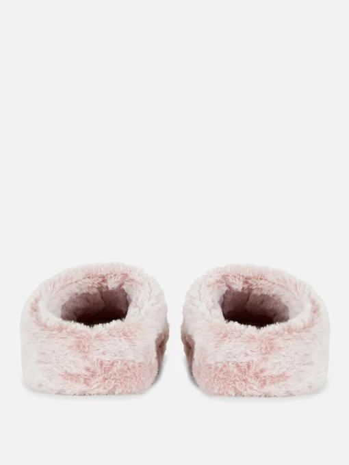Faux Fur Mule Slippers