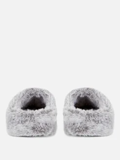 Faux Fur Mule Slippers