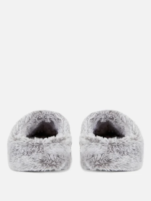 Faux Fur Mule Slippers