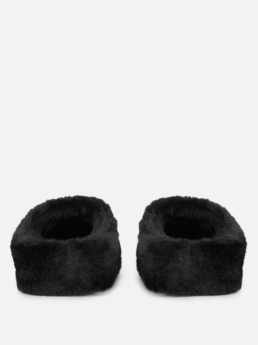 Faux Fur Mule Slippers