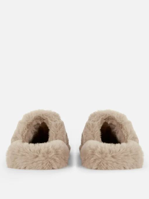 Faux Fur Mule Slippers