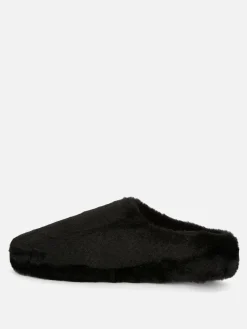 Faux Fur Mule Slippers