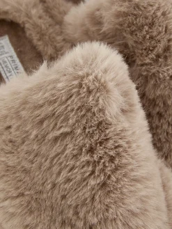 Faux Fur Mule Slippers