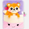 Faux Fur Notebook With Plush Toy
