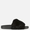 Faux Fur Slides