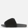 Faux Fur Slides