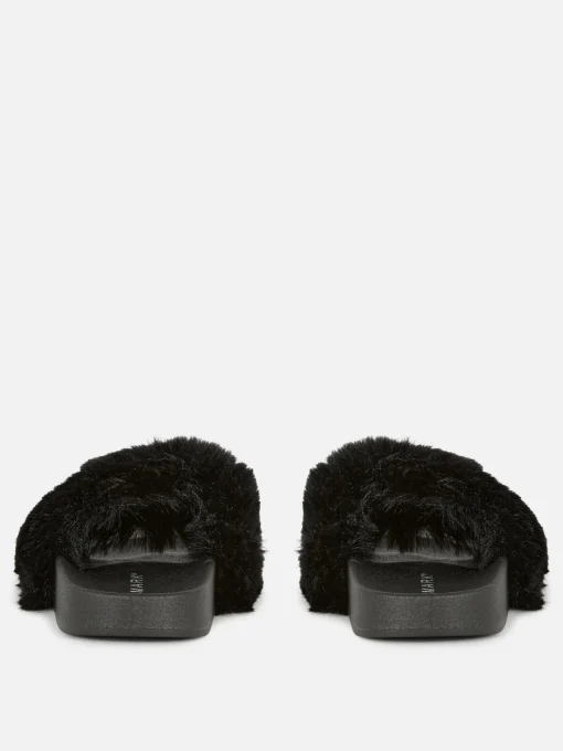 Faux Fur Slides