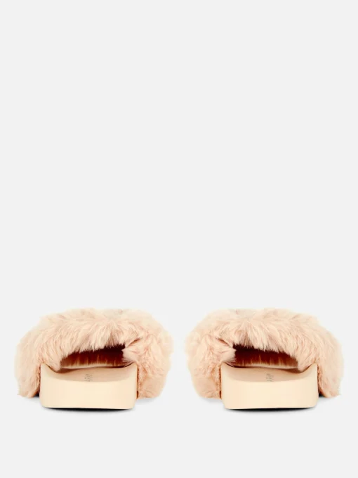 Faux Fur Slides