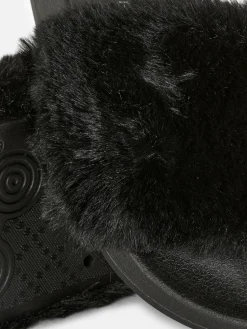 Faux Fur Slides