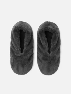Faux Fur Slipper Socks