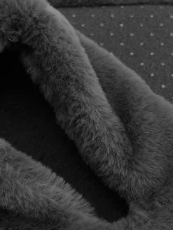 Faux Fur Slipper Socks