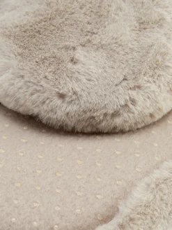 Faux Fur Slipper Socks
